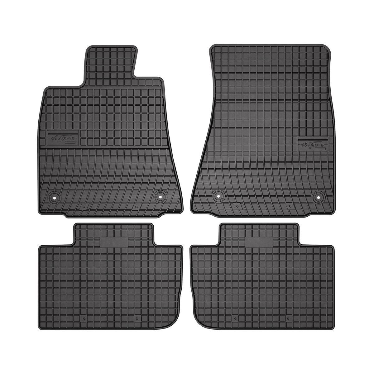 Lexus IS Floor Mats - Omac - Rubber El Toro - Black - 2014-2024 Lexus IS Floor Mats - Omac - Rubber El Toro - Black - 2014-2024
